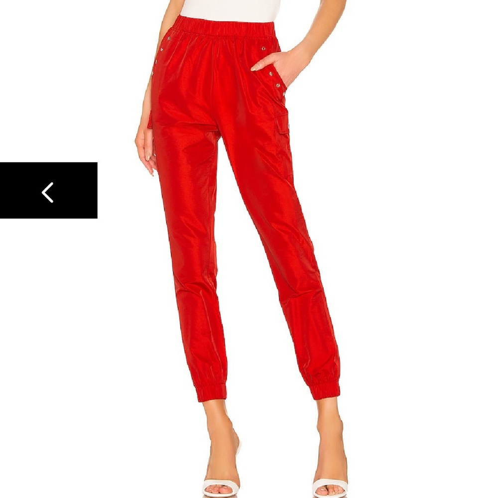 superdown missy red jogger pants size medium